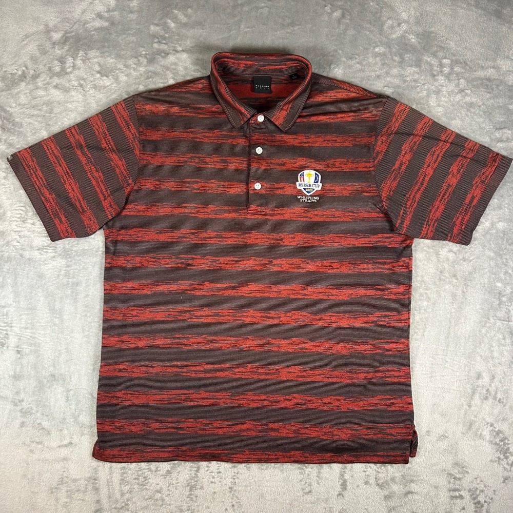 Dunning Golf 2020 Ryder Cup Whistling Straits Polo Shirt Mens Large Red Black